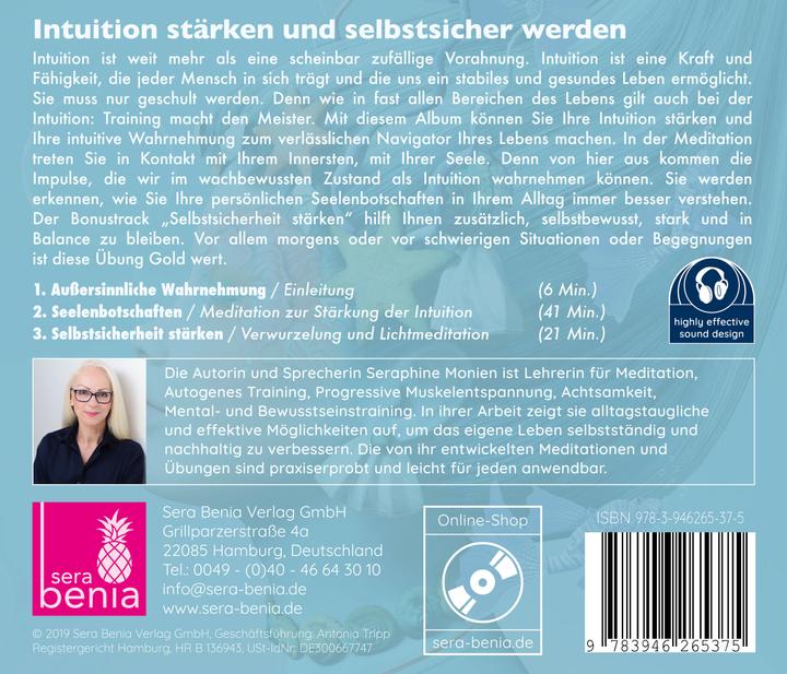 Actual product image Intuition (Meditations for strong inner guidance) - Strengthen intuition, become self-confident (Seraphine Monien, German)