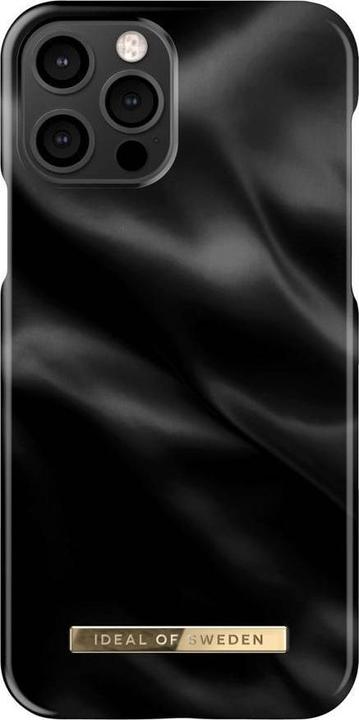 Actual product image iDeal Of Sweden Designer Hard Cover Black Satin (Apple iPhone 12 Pro, Apple iPhone 12)