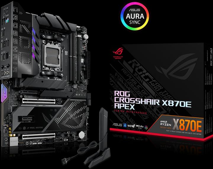Image du produit ASUS Rog Crosshair X870e Apex (AM5, AMD X870, ATX)