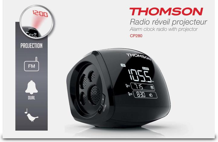 Actual product image Bigben Thomson clock radio CP280 TH753033 black