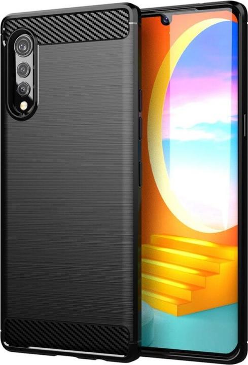 Actual product image Screenguard LG Velvet Hull Carbon Brushed Soft TPU (LG Velvet)
