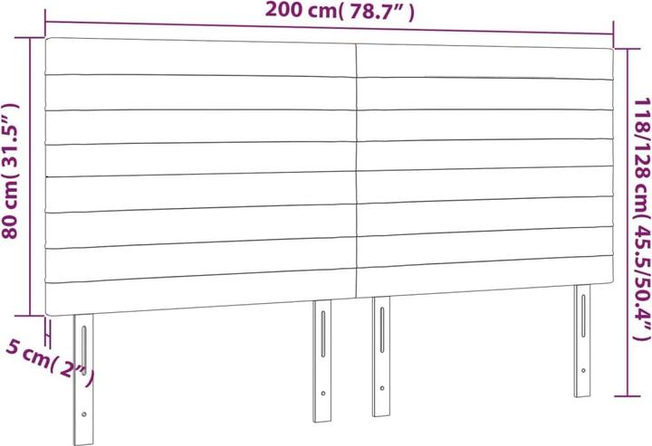 Image du produit VidaXL Erin (200 x 5 x 128 cm)