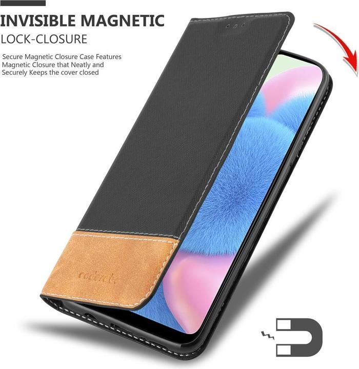 Productafbeelding Cadorabo X-Wallet hoes voor kunstleer pak (Samsung Galaxy A30, Samsung Galaxy A50)