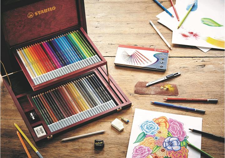 Actual product image STABILO CarbOthello pastel crayon 1460-1 60 colours, wooden case (Multicolor, 60 x)