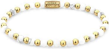 Produktbild Rebel Rose - Virgin White Gold Beaded Bracelet RR-40113-G - Dimension: 15 cm - XS (15 cm)