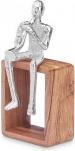 Image du produit Giftdecor figurine en métal saxophone argenté avec support e (13 x 13 x 27 cm)