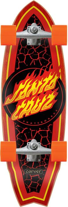 Produktbild Santa Cruz Flame Dot Shark Surf Skate Carver CX (31.52")
