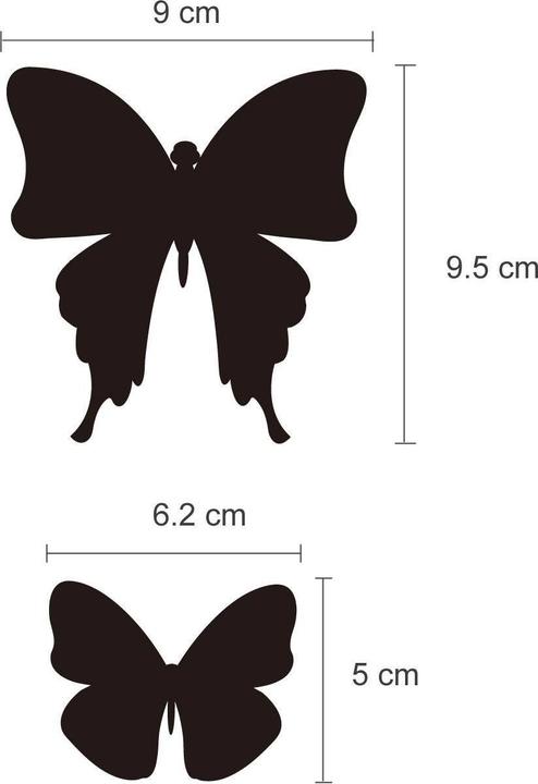 Immagine prodotto Walplus Farfalle (9 x 9,5 cm)