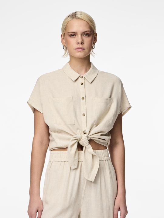 Produktbild Pieces PCVINSTY Bluse aus Leinengemisch (S)
