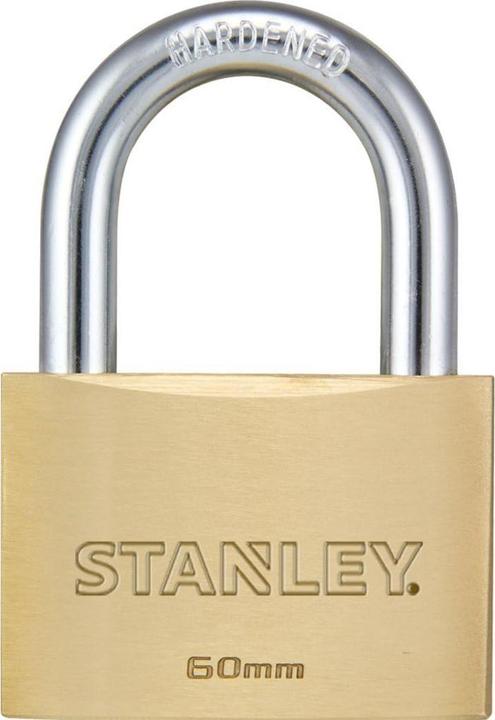 Stanley Brass padlock 60mm std shackle