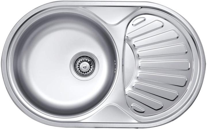 Actual product image No Name 1-bowl steel sink with drainer (18 cm, 59 cm)