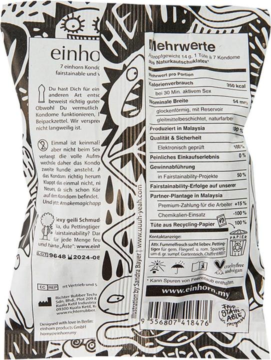 Immagine prodotto Einhorn Condoms Il ritorno del mostro spermatico (7 pz.)