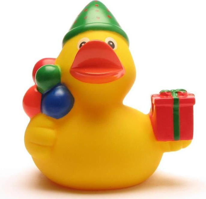 Actual product image Schnabels Badeente Happy Birthday - Gummiente