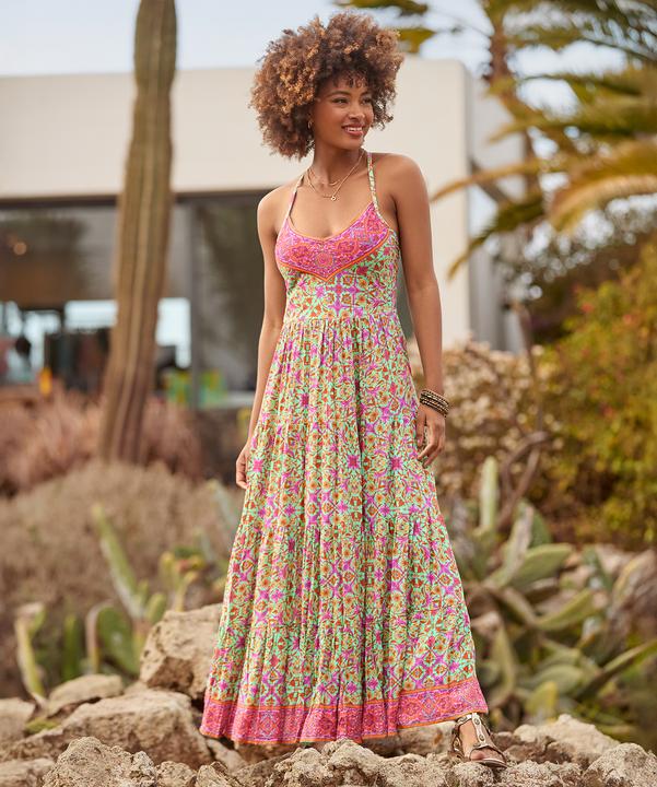 Produktbild Joe Browns Petite Border Print V-Neck Strappy Maxi Dress (14)