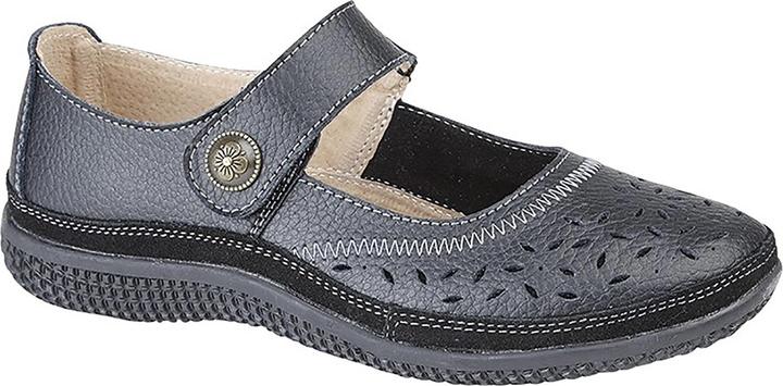 Actual product image Boulevard Summer MaryJane shoes with hole pattern and velcro fastening wide fit (37)