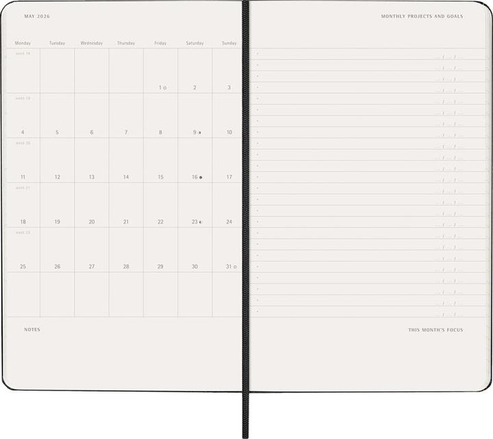 Image du produit Moleskine Agenda commercial Professional Hard Cover Weekly Vertical Pro (13 x 21 cm, Anglais)