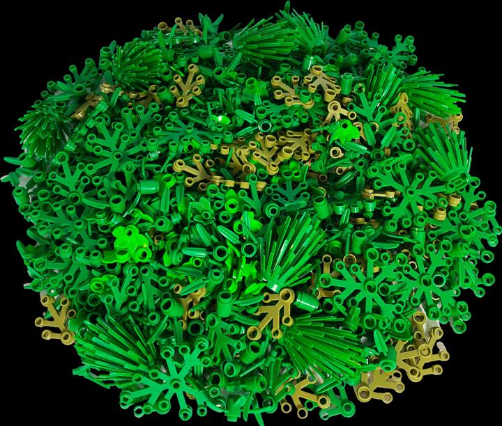 Image du produit LEGO Mélange de Verdure - Plantes, Feuilles - 100 pièces - NOUVEAU (LEGO Accessoires)