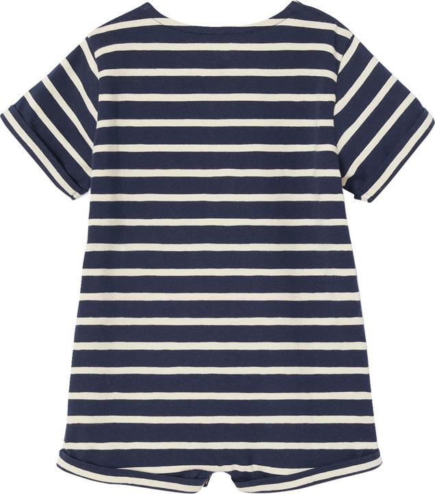 Image du produit Vertbaudet Bio-Kollektion: Gemusterter Baby Kurzoverall (92)