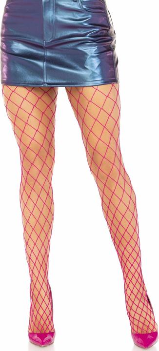 Leg Avenue Diamond-Netzstrumpfhose Rosa (One Size)