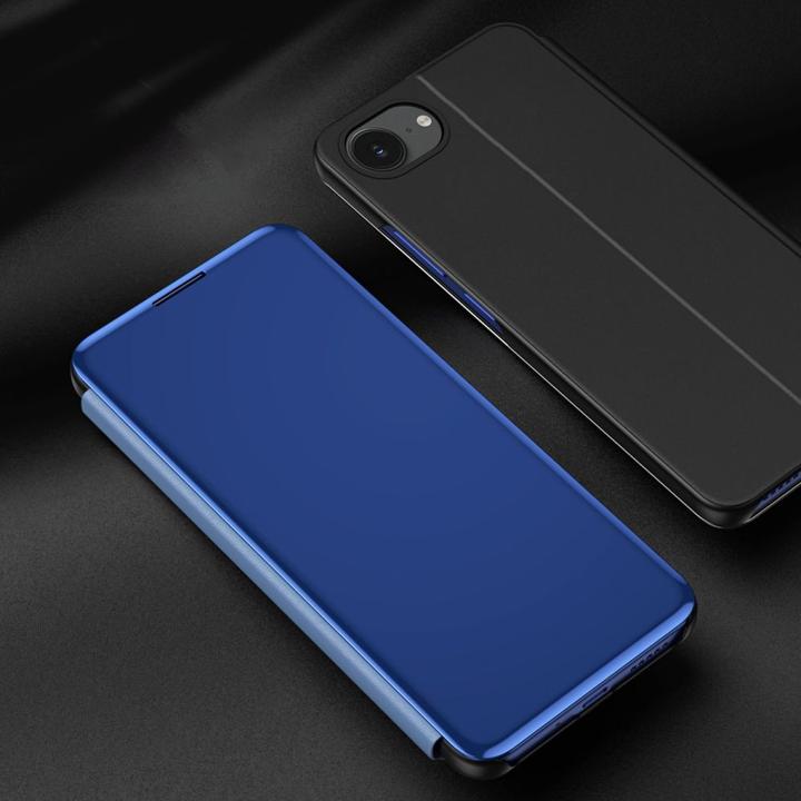 Produktbild Hurtel Back panel cover Clear View Case for iPhone 16e Flip Cover - Blue (Apple iPhone 16e)