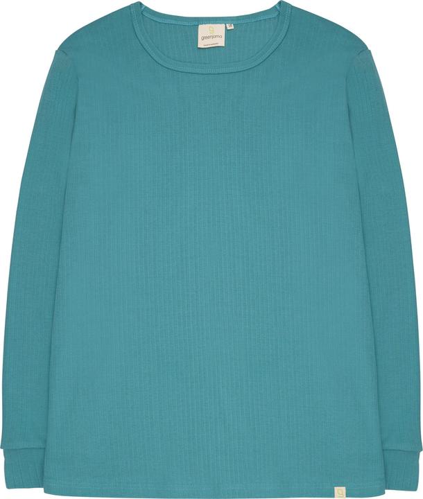 greenjama Langarm-Shirt aus Derby-Rib
