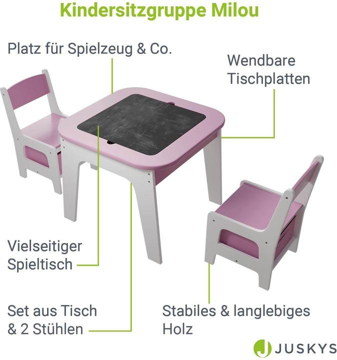 Image du produit Juskys Kindersitzgruppe Milou (Groupe de sièges pour enfants)