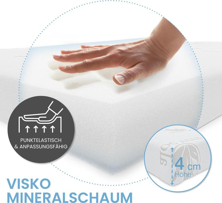 Produktbild Bestschlaf Visko-Mineralschaum Matratzenauflage, Höhe 4 cm (120 x 200 cm)