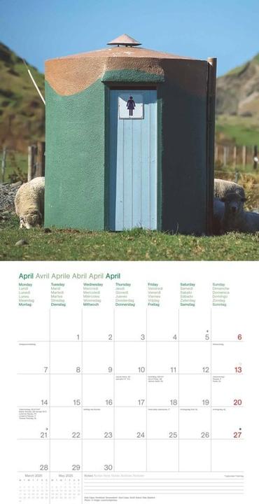 Actual product image Neumann N NEUMANNVERLAGE - Toilets Around the World 2025 Brochure Calendar, 30x30cm, Wall Calendar with (30 x 30 cm, Hardcover, German)