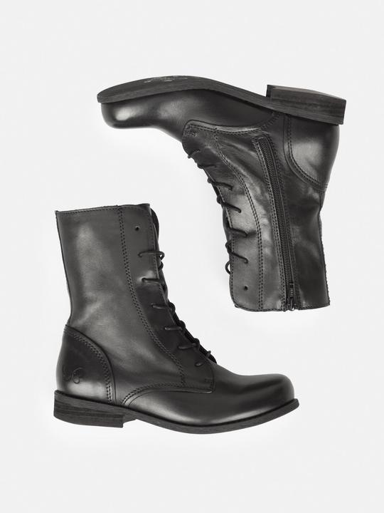 Produktbild Felmini Wide Fit W103 Schnürstiefel aus echtem Leder, mit Innenreissverschluss und niedrigem Absatz. (40)