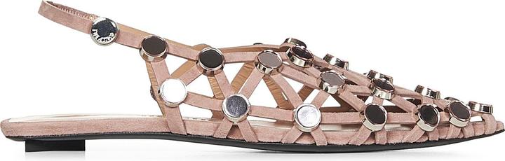 The Attico Flat Shoes Beige