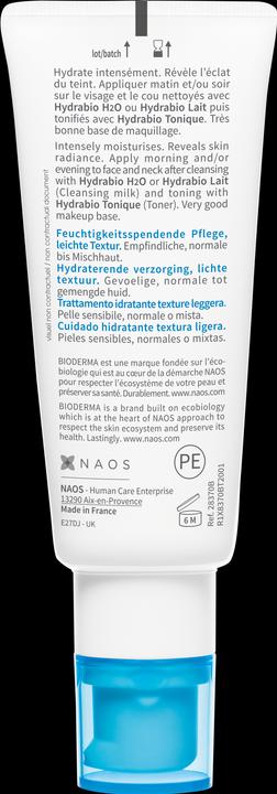 Actual product image Bioderma Hydrabio (40 ml, Face gel)