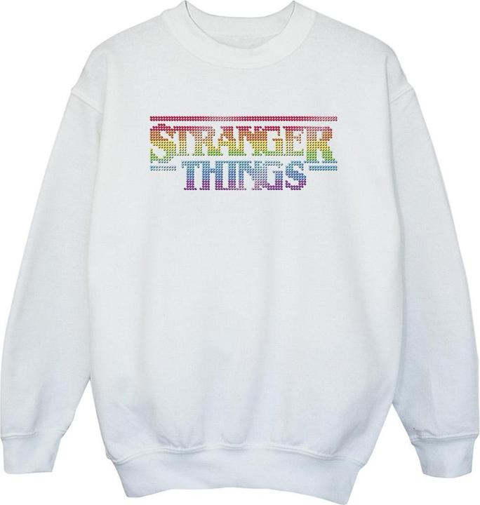 Immagine prodotto Netflix Stranger Things Rainbow Dot Logo Felpa Ragazze (152, 158)