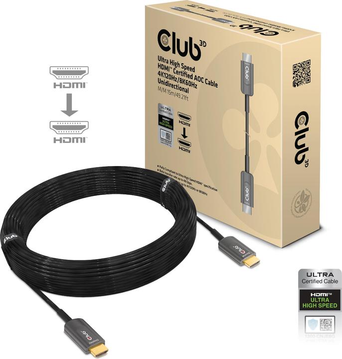 Produktbild Club 3D HDMI (Typ A) — HDMI (Typ A) (15 m, HDMI)