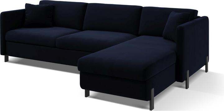 Image du produit Micadoni Canapé D'Angle Velours Droit Convertible, "Gloria", 5 Places, 280x170x80Fabriqué en Europe (Canapé d'angle)