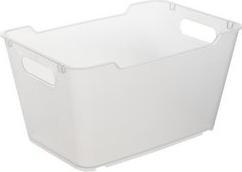 Actual product image keeeper Storage box lotta, 6.0 litres, crystal-grey elegant tub with carrying handles, with surface (6 l)