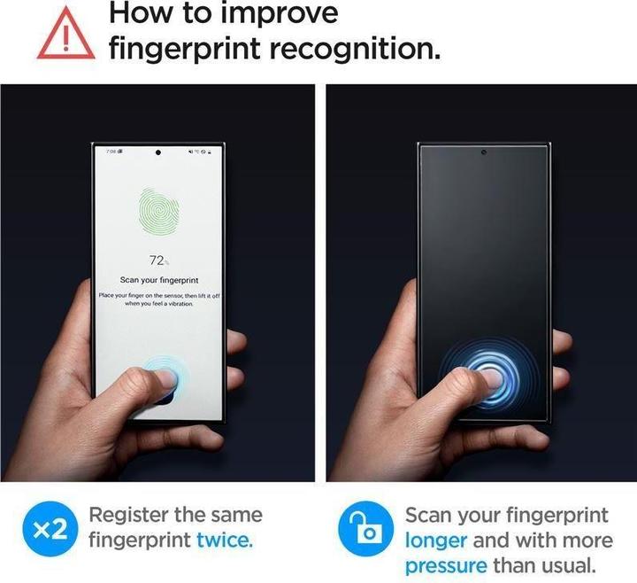 Actual product image Spigen Glas.tR EZ Fit (2 Piece, Samsung Galaxy S24 Ultra)