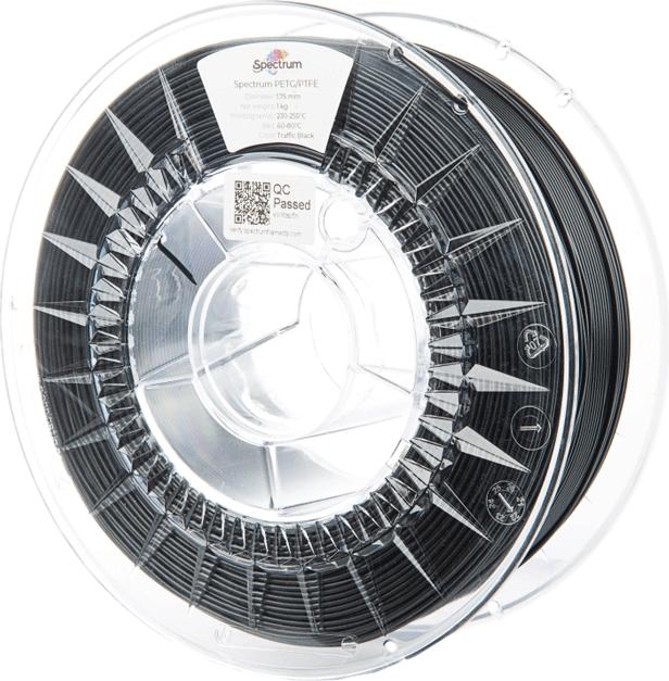 Image du produit Filament PETG-PTFE noir 1.0kg 1.75mm (PETG, 1.75 mm, 1000 g, Noir)