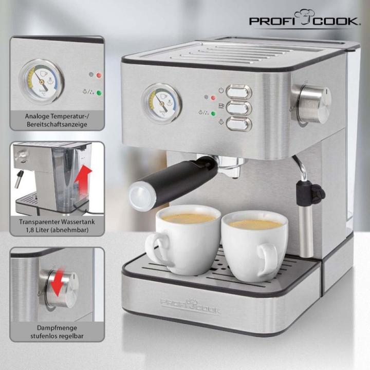 Produktbild Clatronic Espressomaschine PC-ES 1209 inox sr