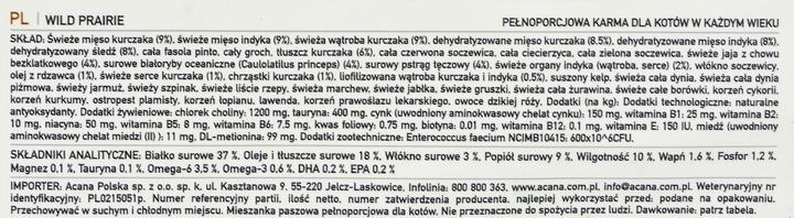 Produktbild Acana Cat Regional WILD PRAIRIE 1.8kg (Adult, 1 Stk., 1800 g)