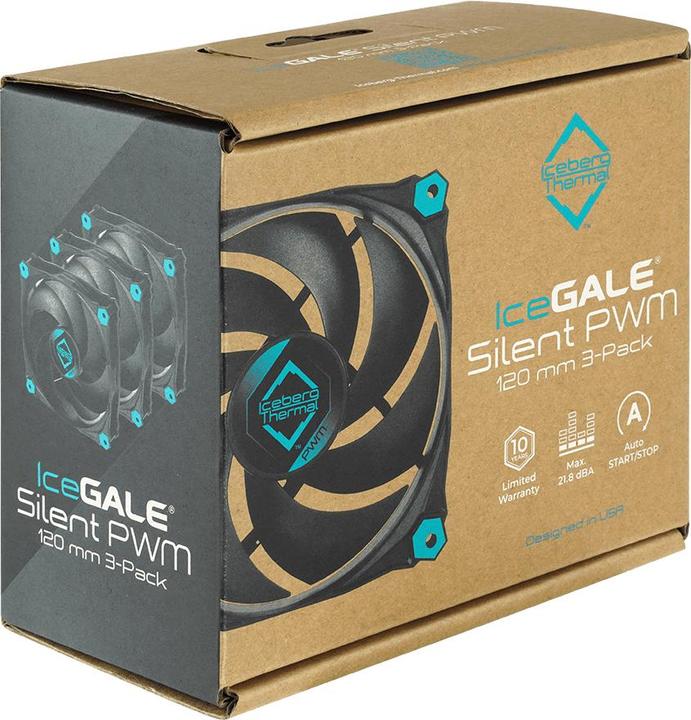 Image du produit Iceberg Thermal IceGALE Silent PWM-120mm (120 mm, 3 x)
