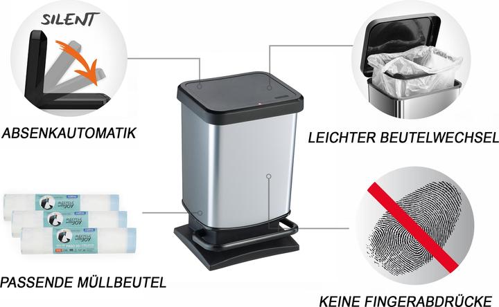 Actual product image Rotho Pedal bin 20 litre PASO (20 l)