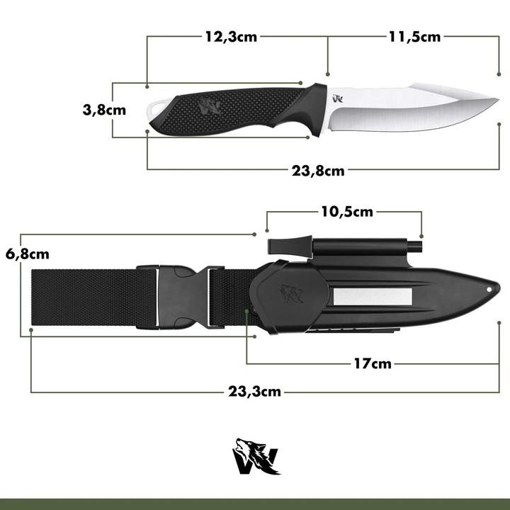 Immagine prodotto Odenwolf W3 Nero Satinato (11.50 cm)