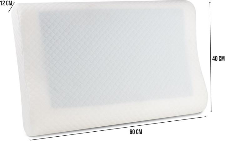 Produktbild Aspero Kühlendes viskoelastisches Kissen mit Welle Naxxar (60 x 40 x 12 cm)