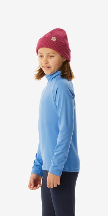 Produktbild Wedze Skiunterwäsche Funktionsshirt Kinder hoher Kragen - BL 500 blau (116)