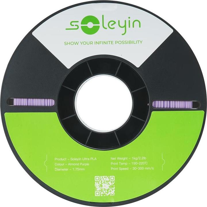 Produktbild Creality Filament Soleyin Ultra-PLA Violett 1.75 mm 1.29 kg (PLA, 1.75 mm, 1290 g, Violett)