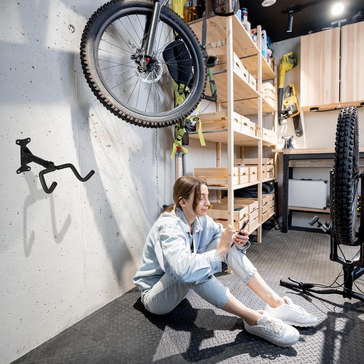 Produktbild Relaxdays Fahrrad-Wandhalterung (Schwarz)