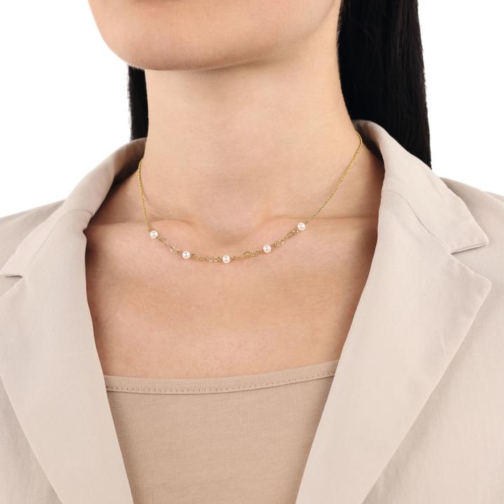 Produktbild Amor Halsschmuck für Damen, Edelstahl, Glasperle | Herz (Edelstahl)