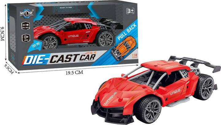 Produktbild KLX Toys Pull Back w. Sound - Red (534671)