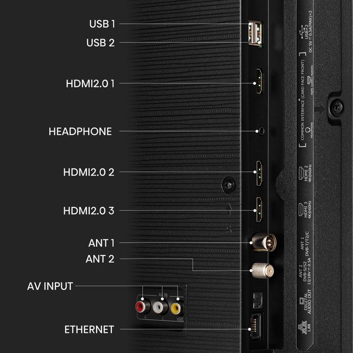 Actual product image Hisense 43E7KQ (43", QLED, 4K, 2023)