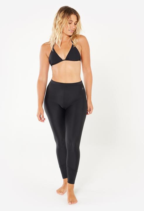 Actual product image Olaian Leggings Surfen Damen UV-Schutz - Size + schwarz (S)